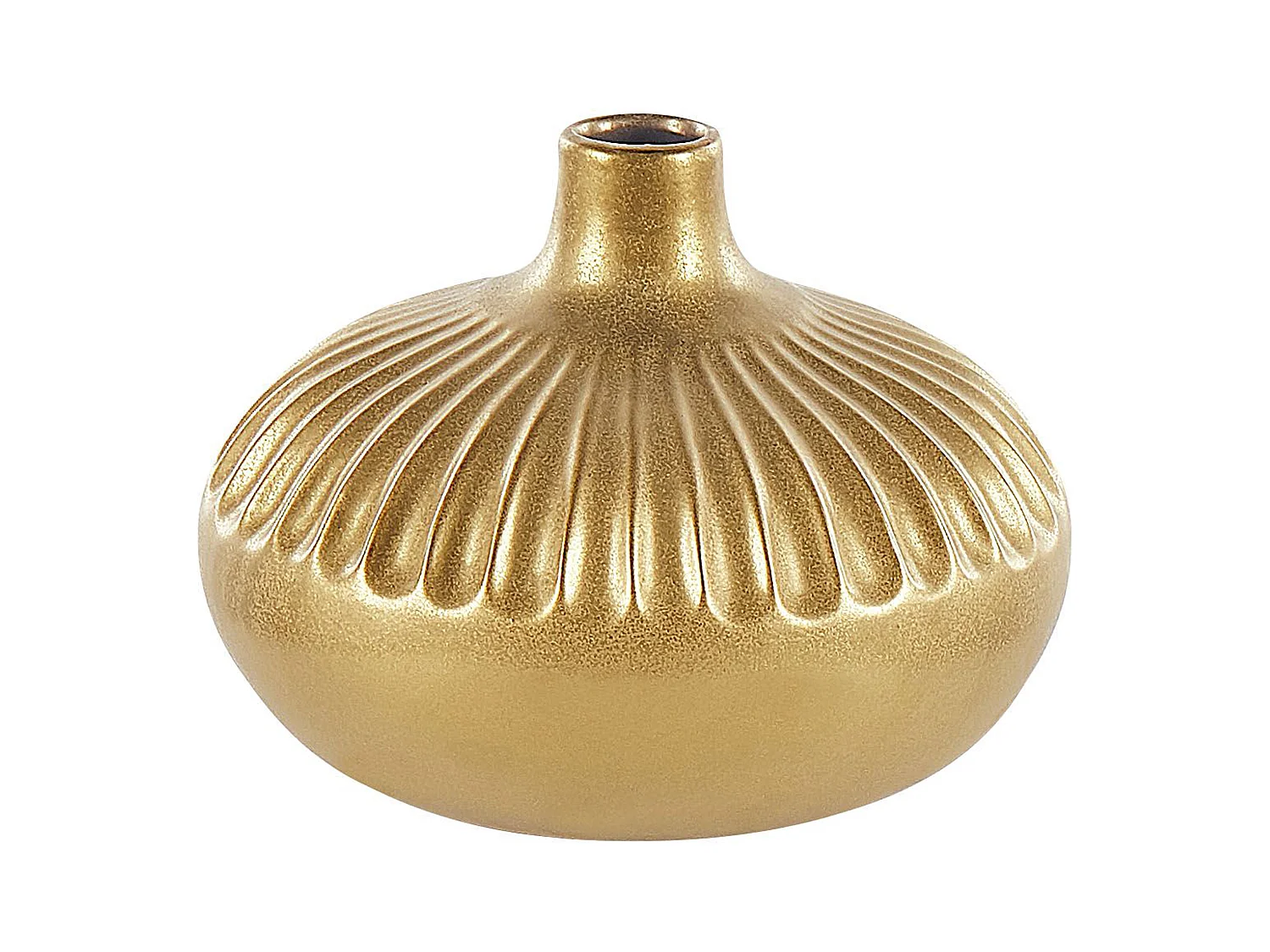 Vase décoratif CERCEI Grès 20 cm Doré