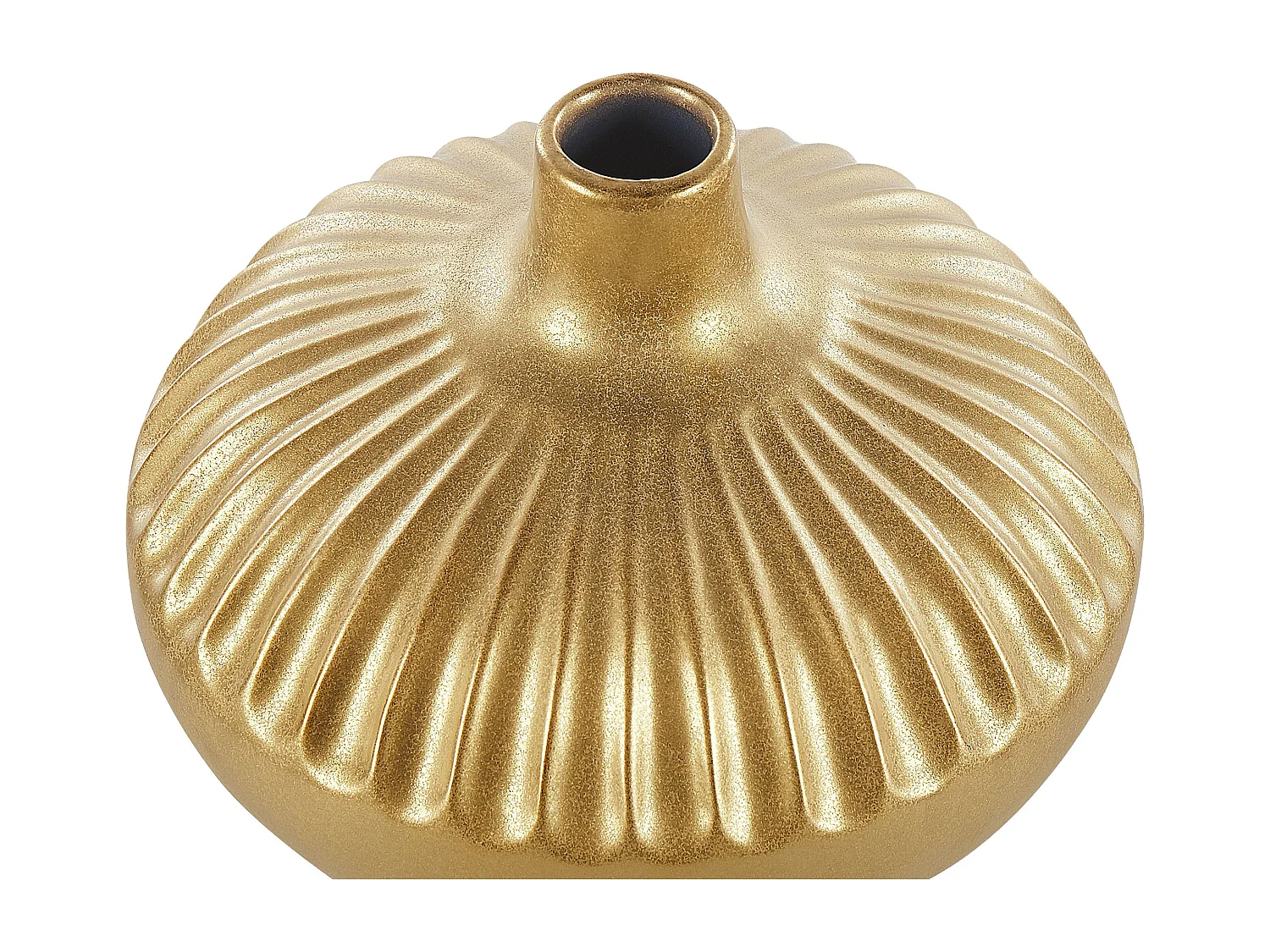 Vase décoratif CERCEI Grès 20 cm Doré