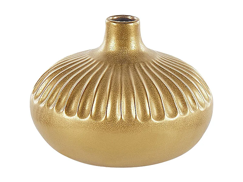 Vase décoratif CERCEI Grès 20 cm Doré
