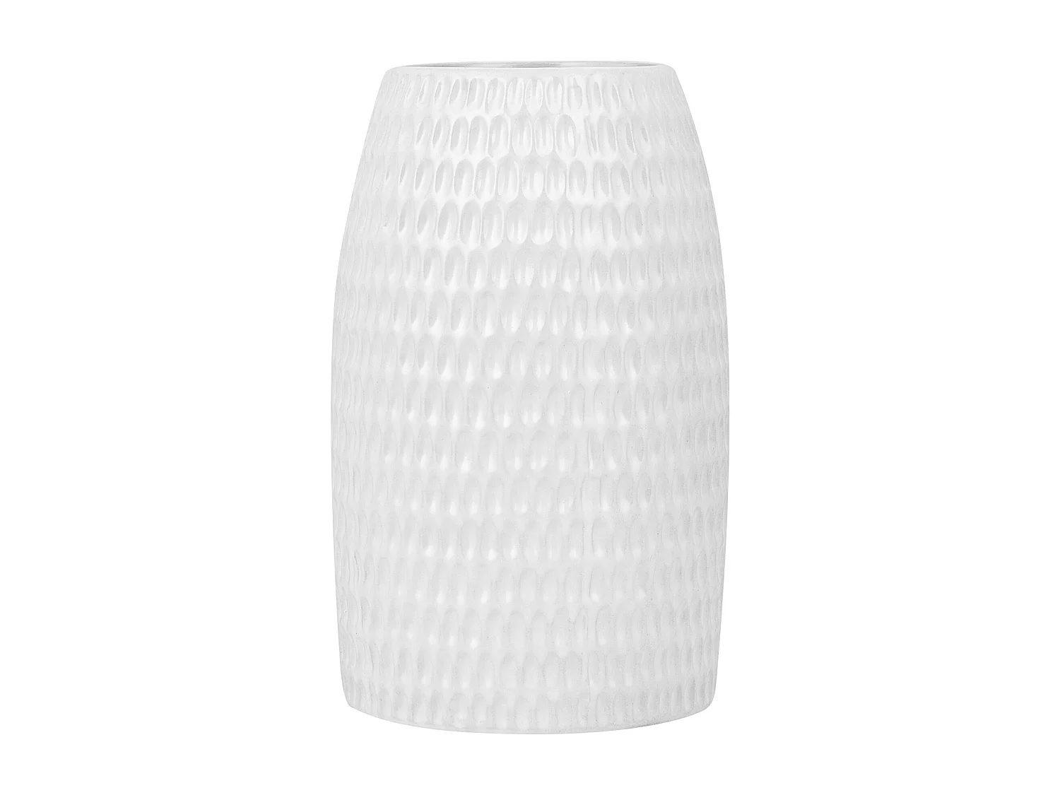 Vase décoratif LINZI Grès 25 cm Blanc