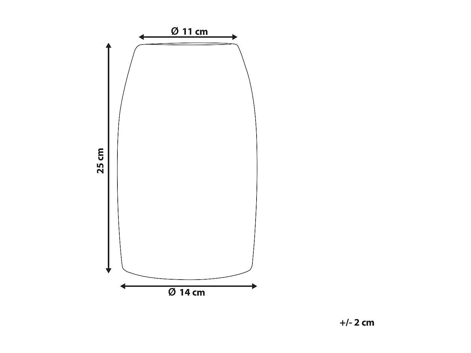 Klassische Vase für saisonale Dekoration weiß Linzi