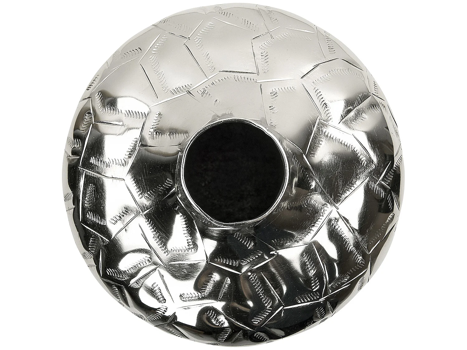 Wazon na kwiaty INSHAS Metal 33 cm Srebrny