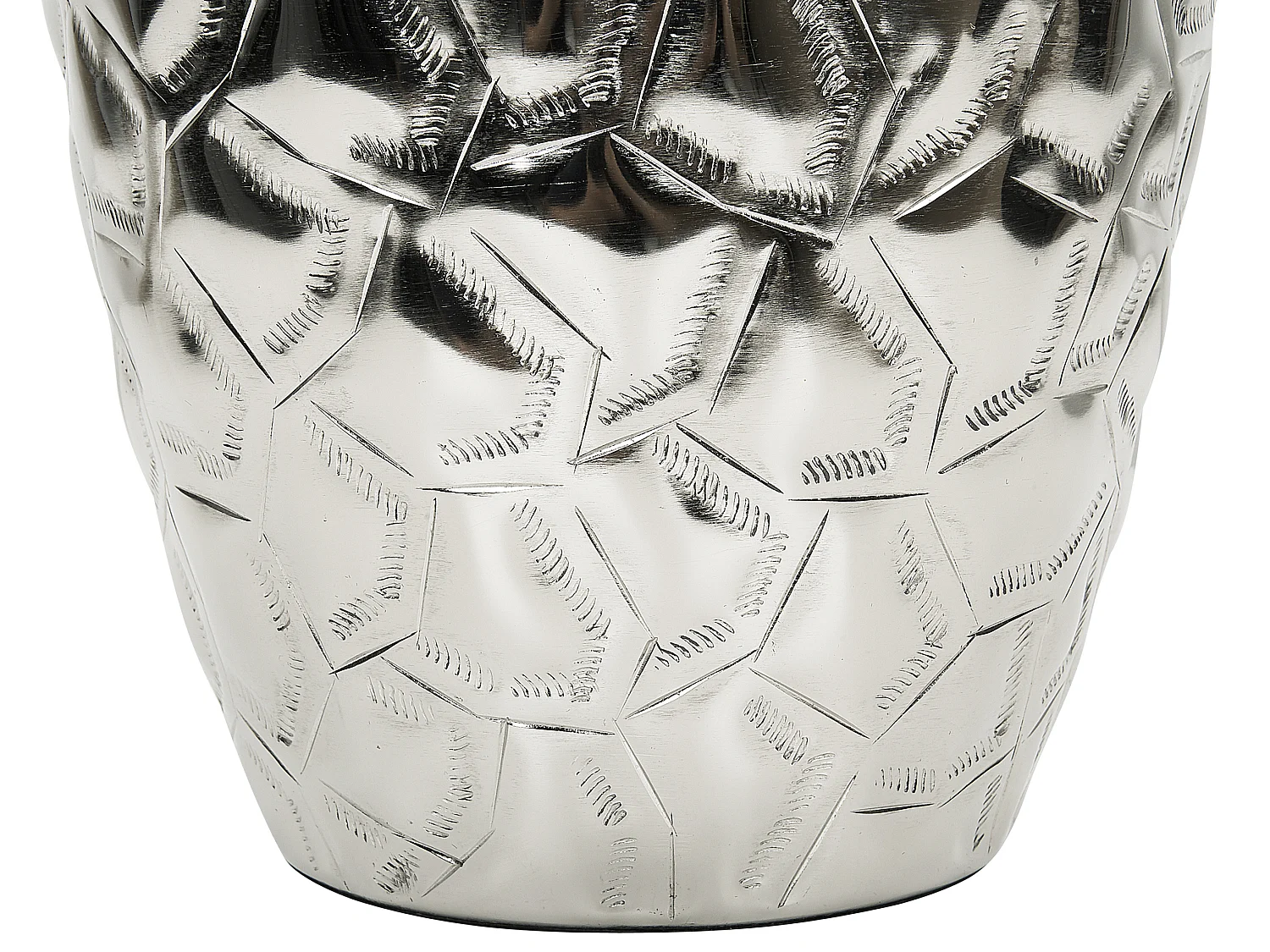 Vase à fleurs INSHAS Métal 33 cm Argenté