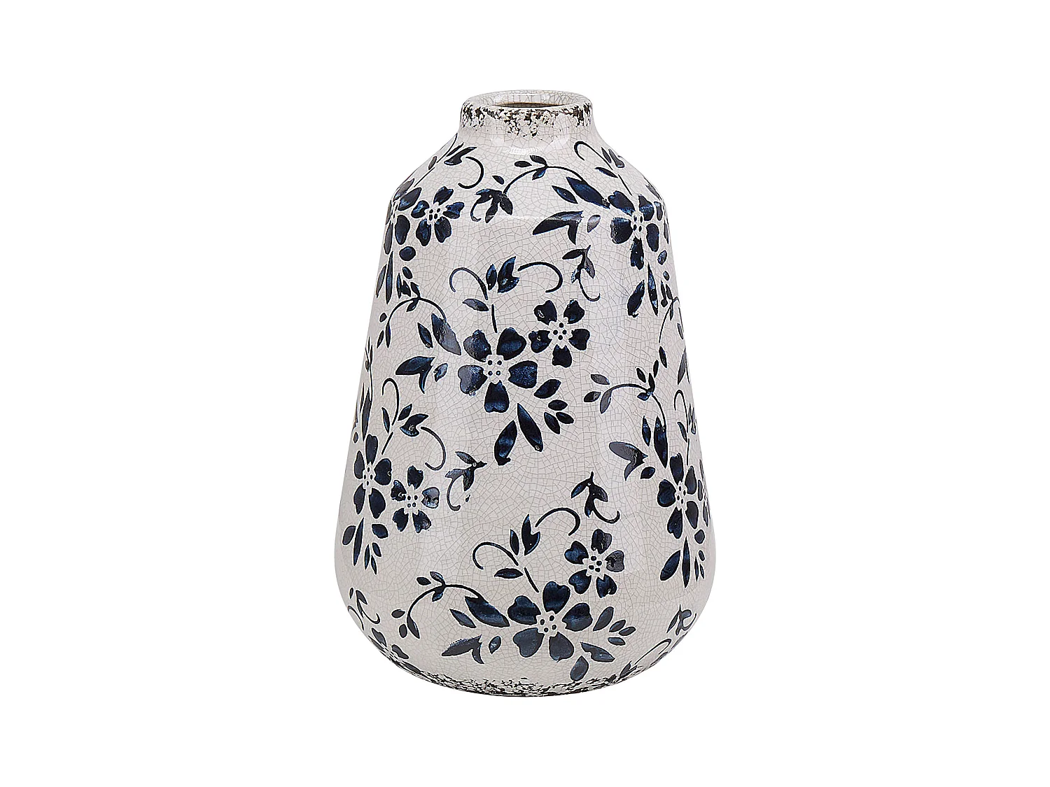 Vase à fleurs MARONEIA Grès 20 cm Blanc