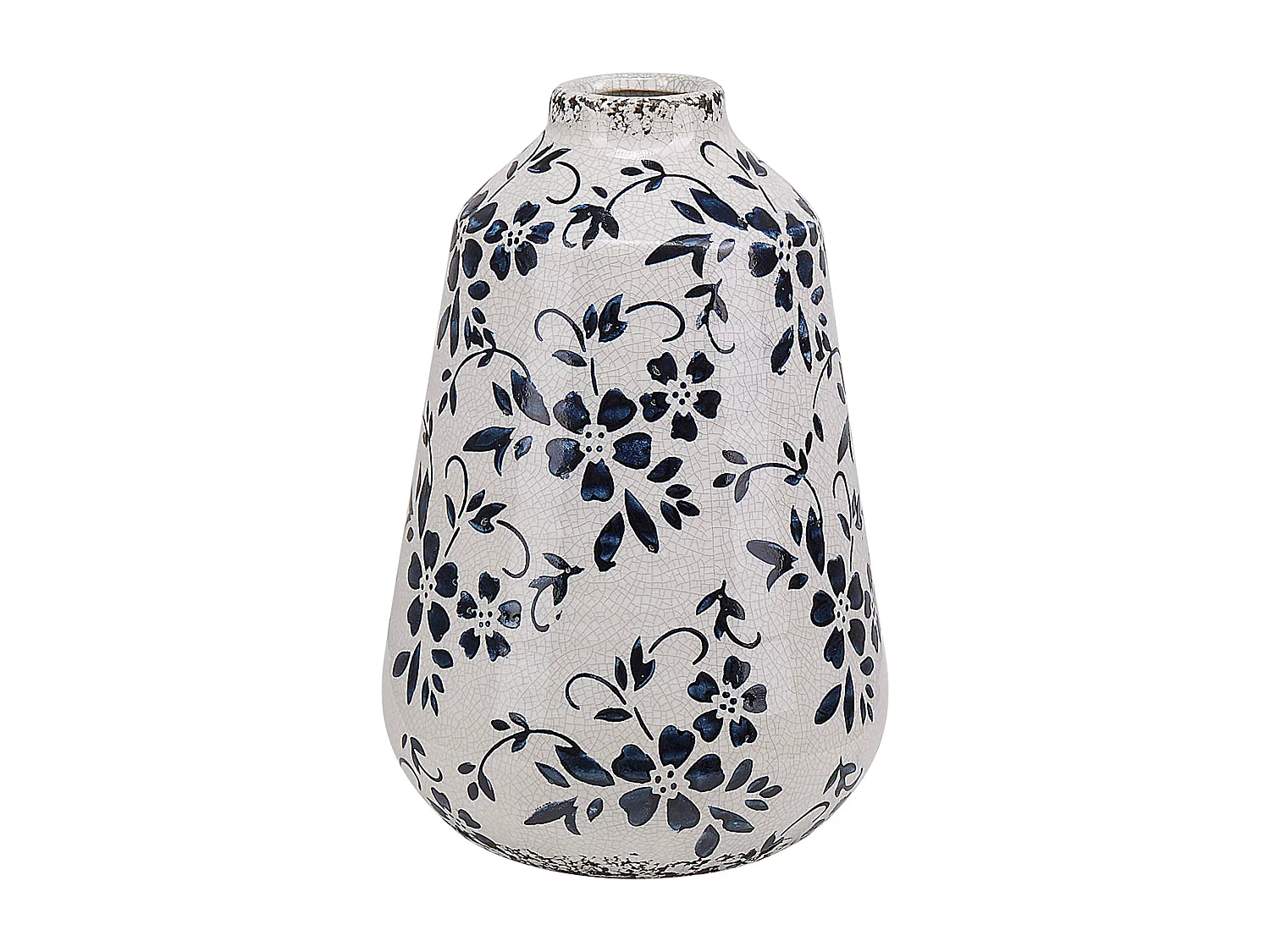 Vase à fleurs MARONEIA Grès 20 cm Blanc