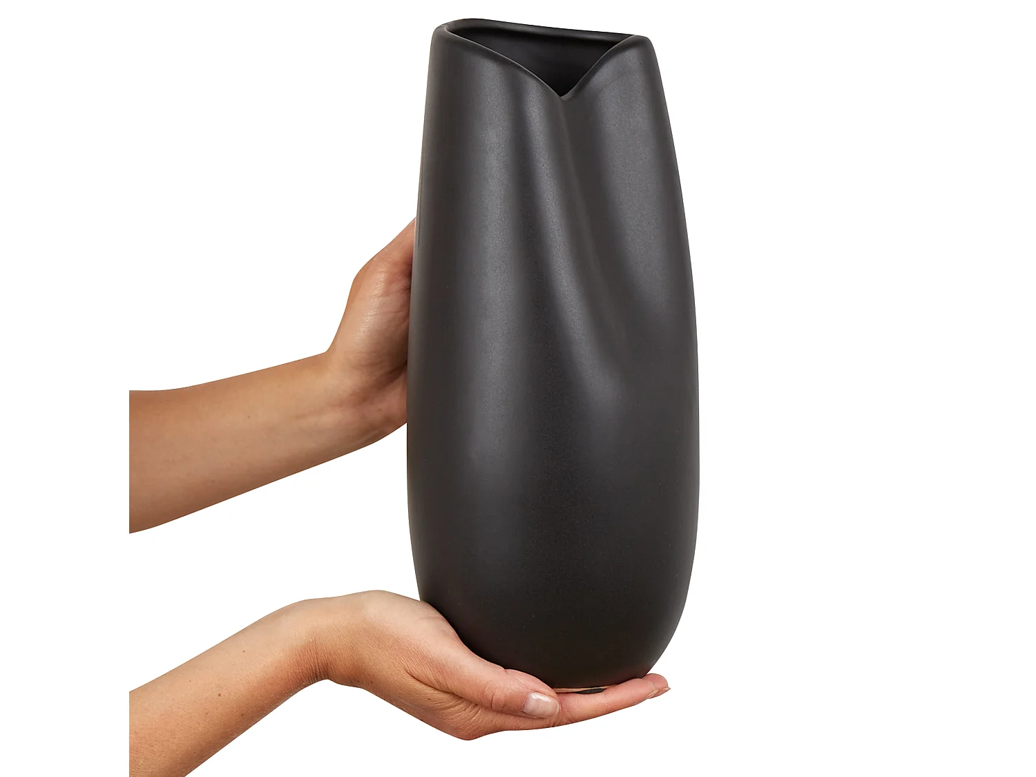 Vase décoratif DERBE Grès 32 cm Noir