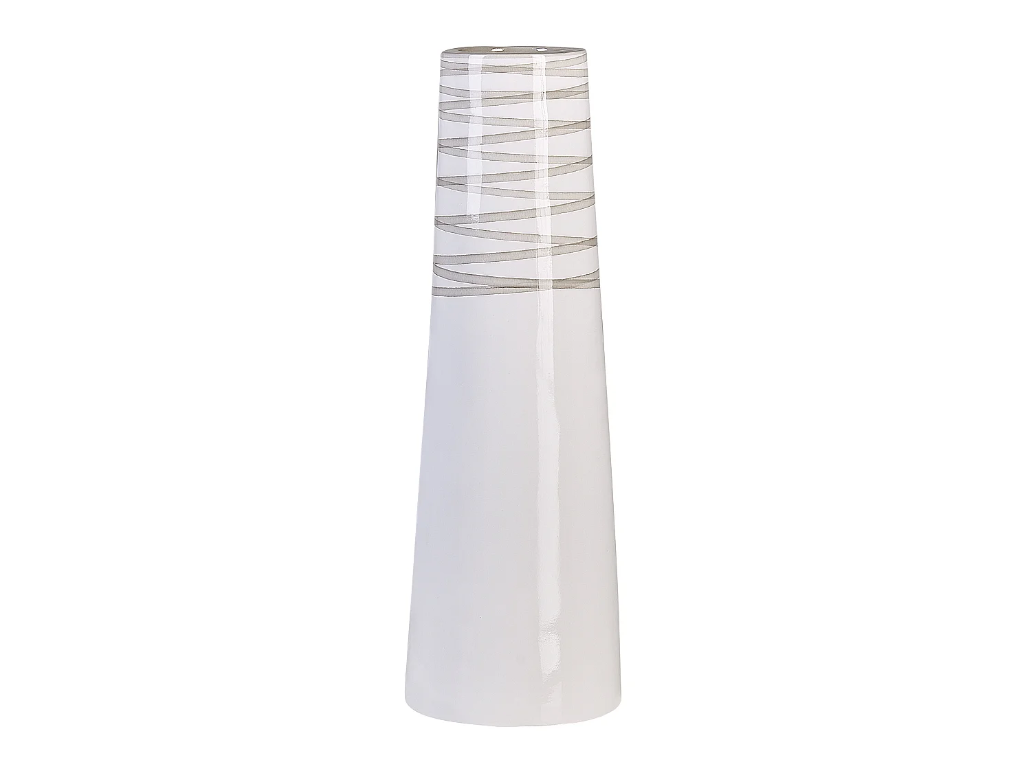 Vase décoratif TARRAGONA Céramique 57 cm Blanc