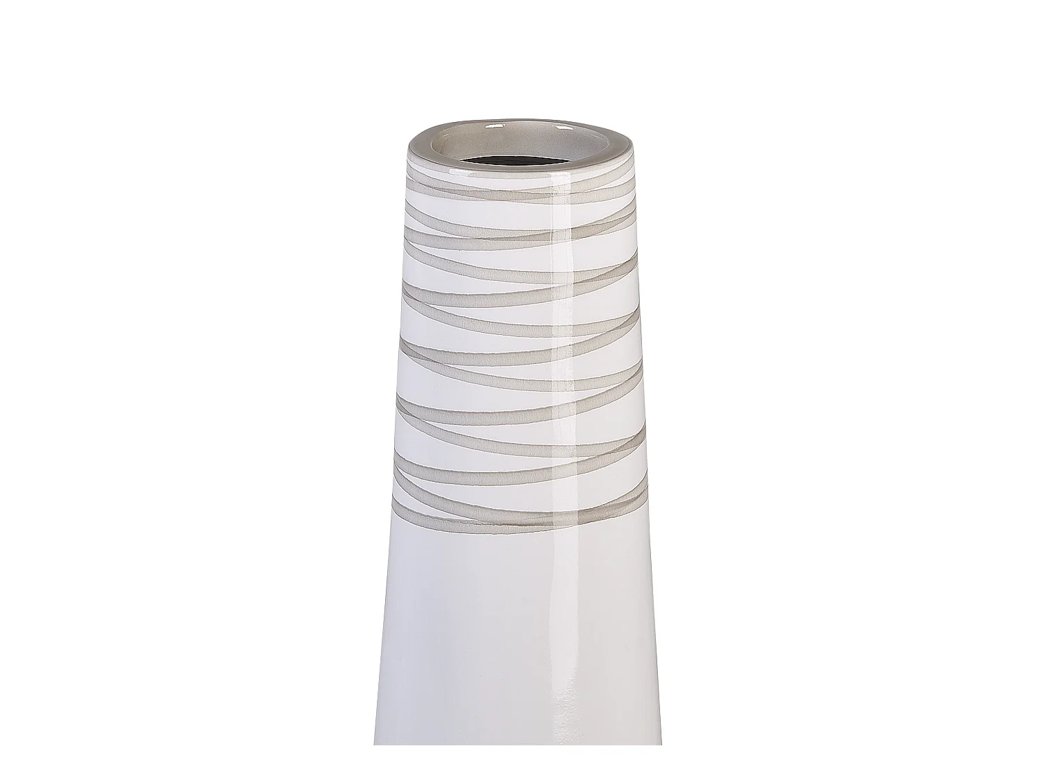 Vase décoratif TARRAGONA Céramique 57 cm Blanc