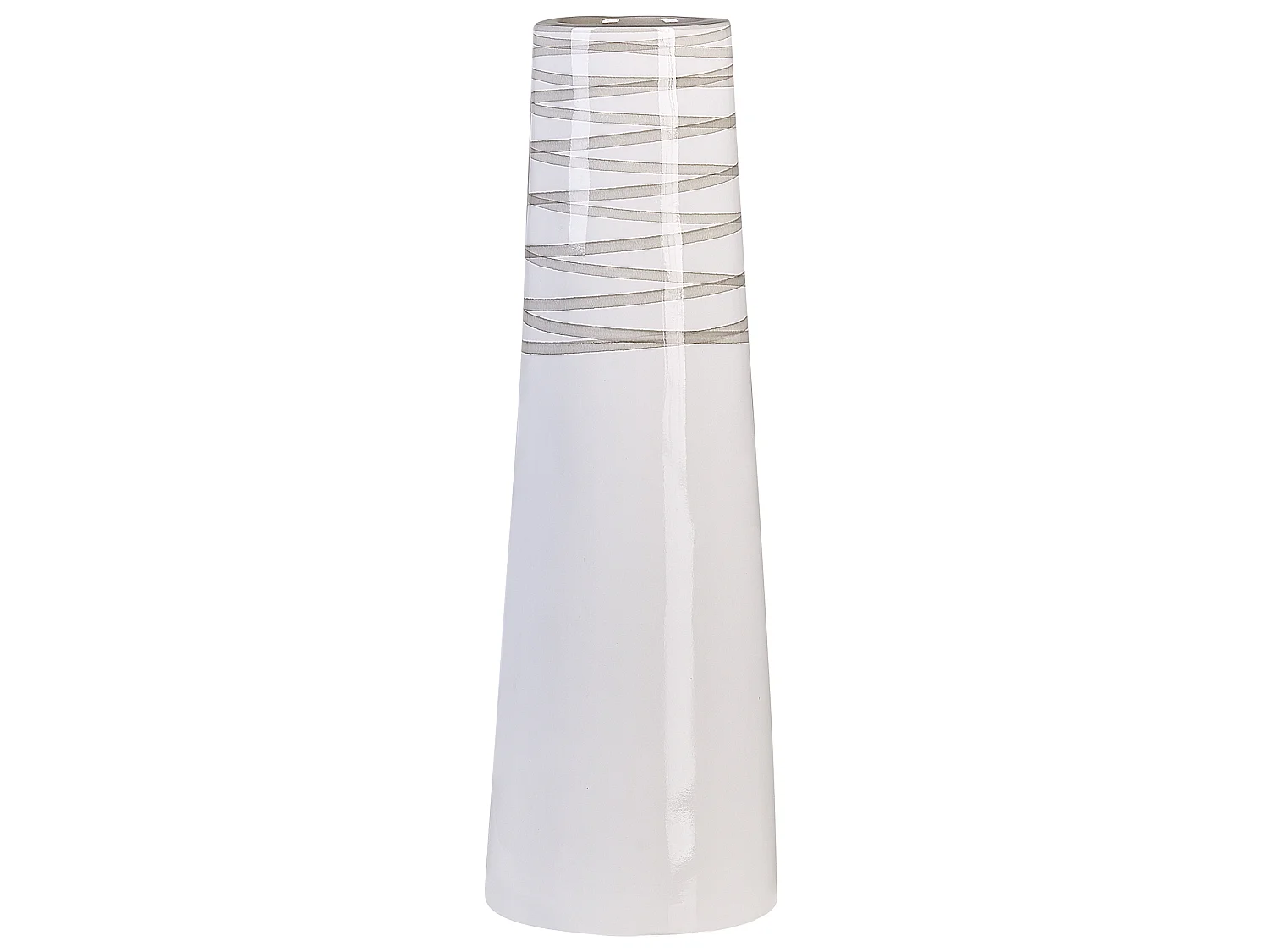 Vase décoratif TARRAGONA Céramique 57 cm Blanc