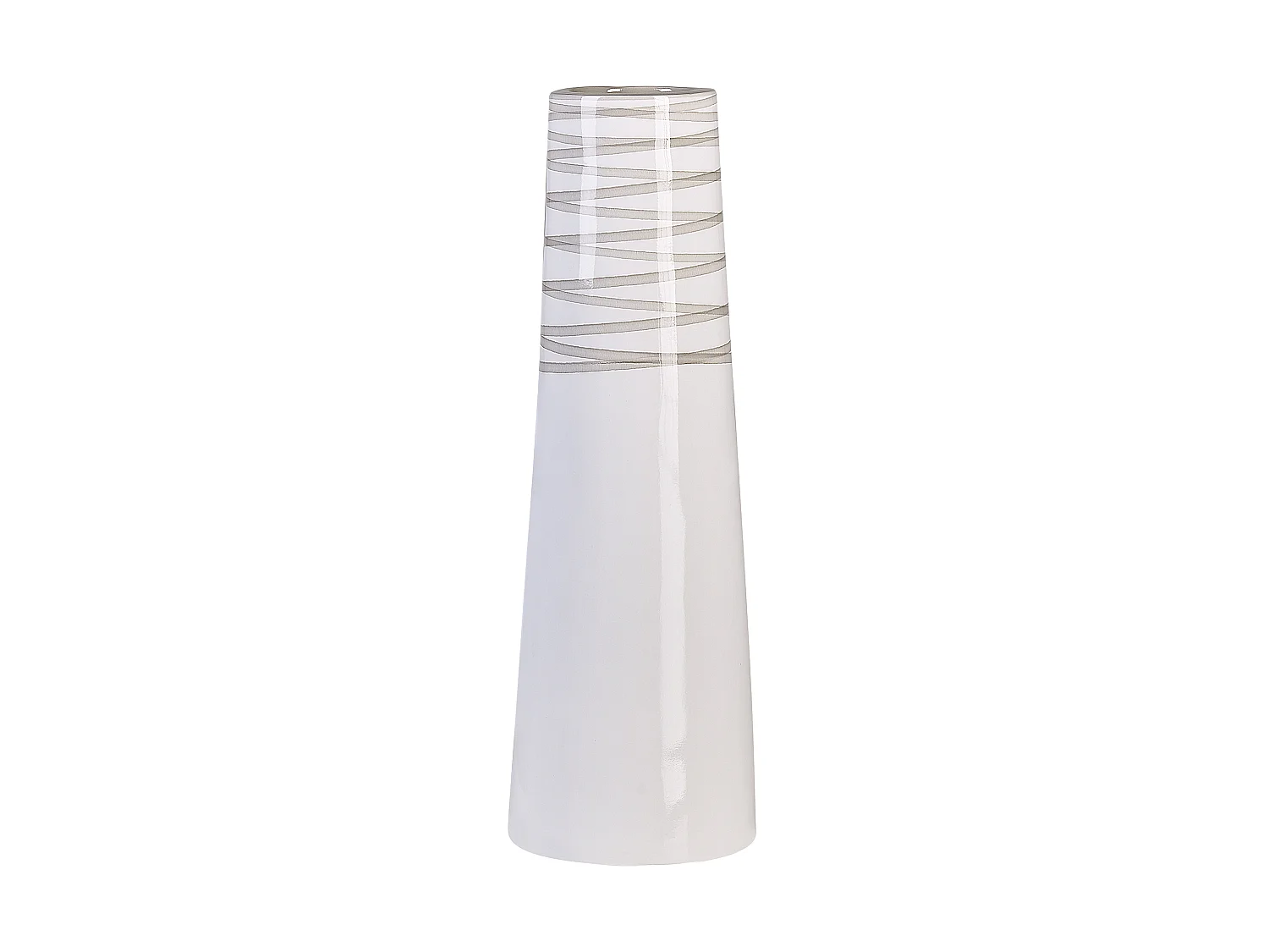 Vase décoratif TARRAGONA Céramique 57 cm Blanc