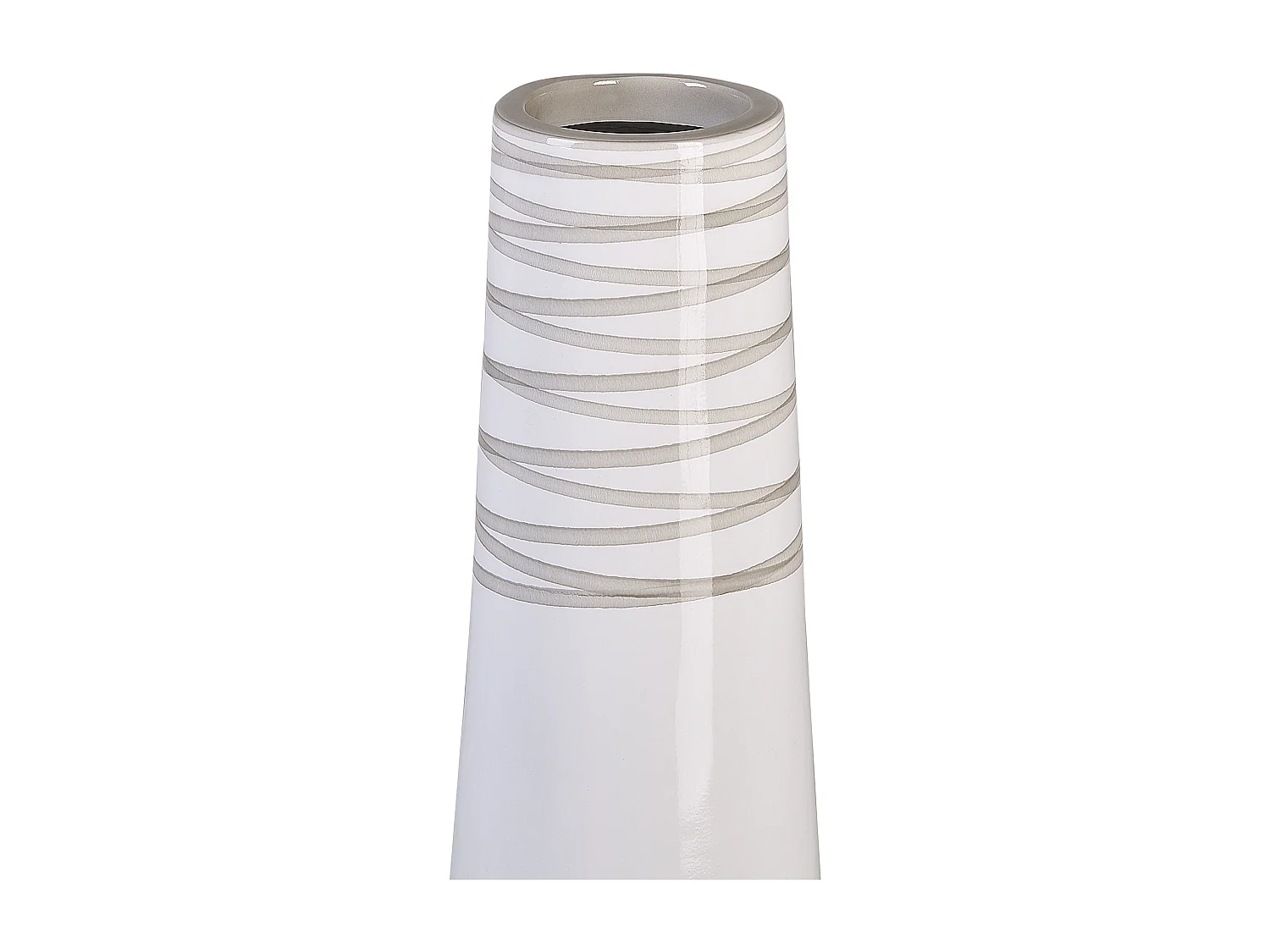 Vase décoratif TARRAGONA Céramique 57 cm Blanc