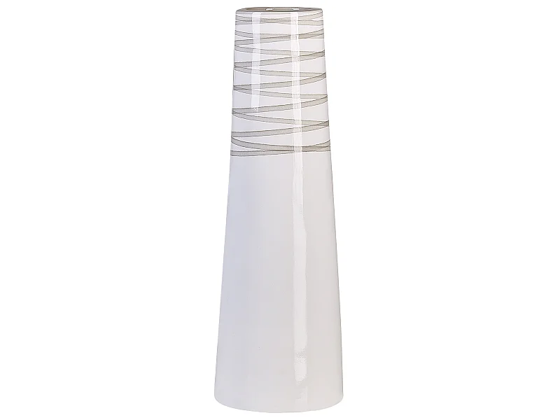 Dekovase TARRAGONA Keramik 57 cm Weiss