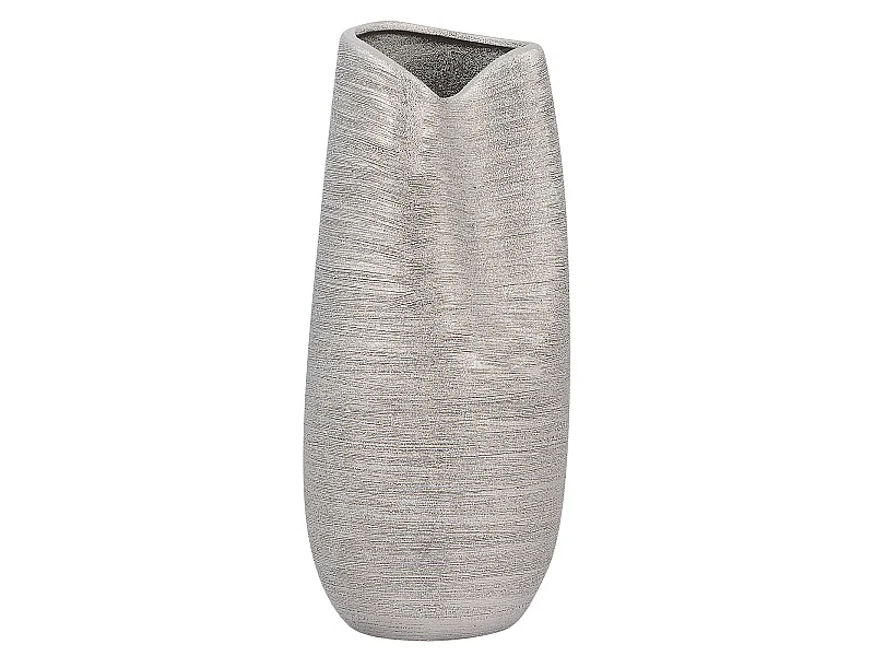 Vase décoratif DERBE Grès 32 cm Argenté