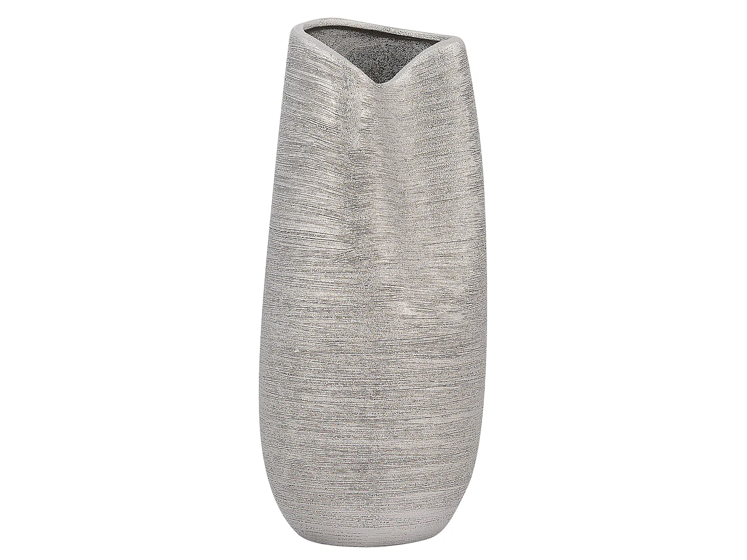 Vase décoratif DERBE Grès 32 cm Argenté