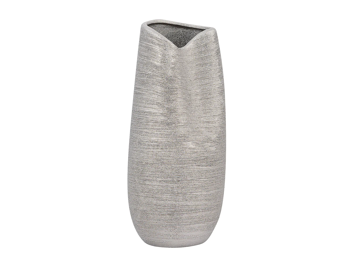 Vase décoratif DERBE Grès 32 cm Argenté