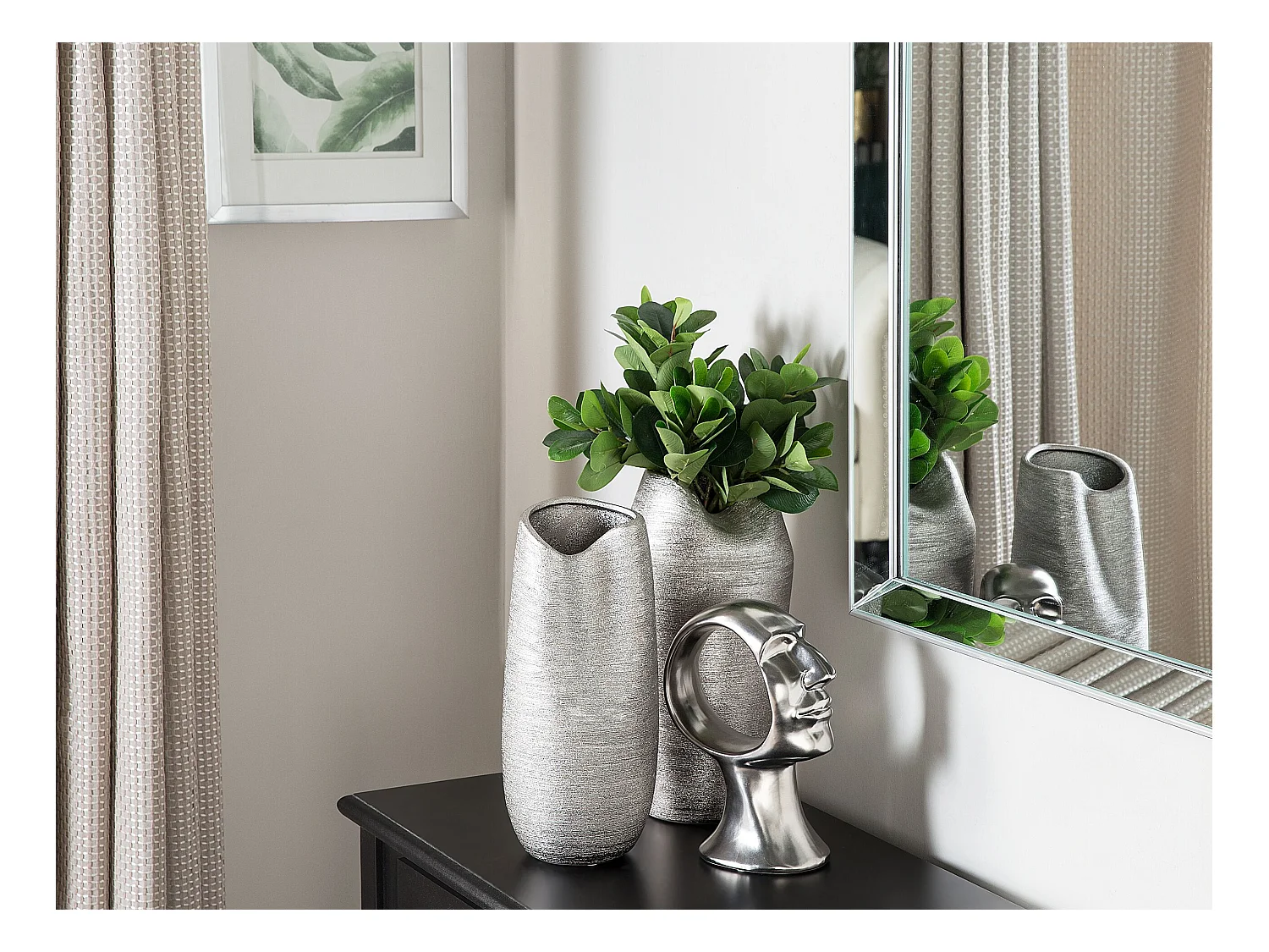 Decovaas DERBE Steengoed 32 cm Zilver