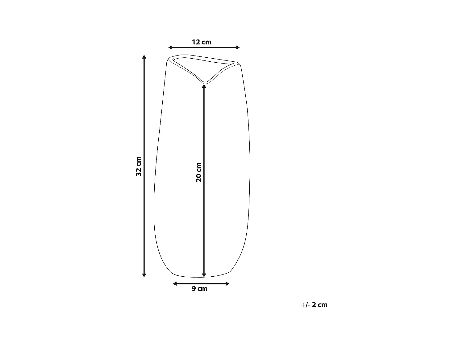 Decovaas DERBE Steengoed 32 cm Zilver