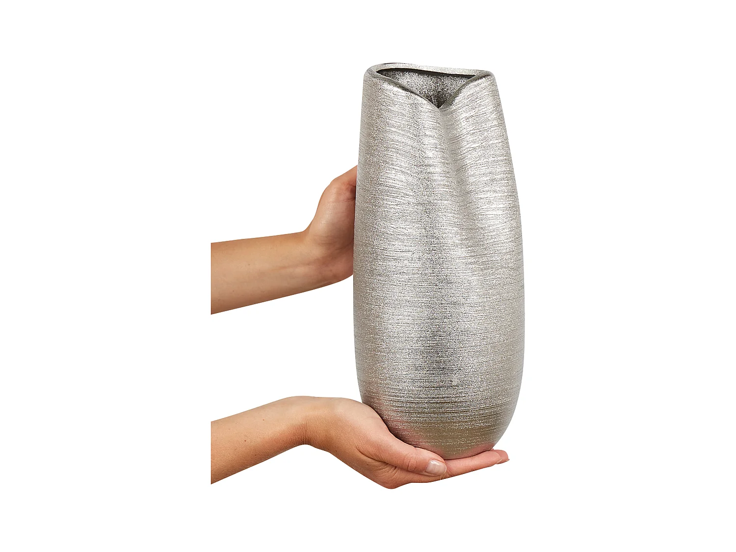 Decovaas DERBE Steengoed 32 cm Zilver