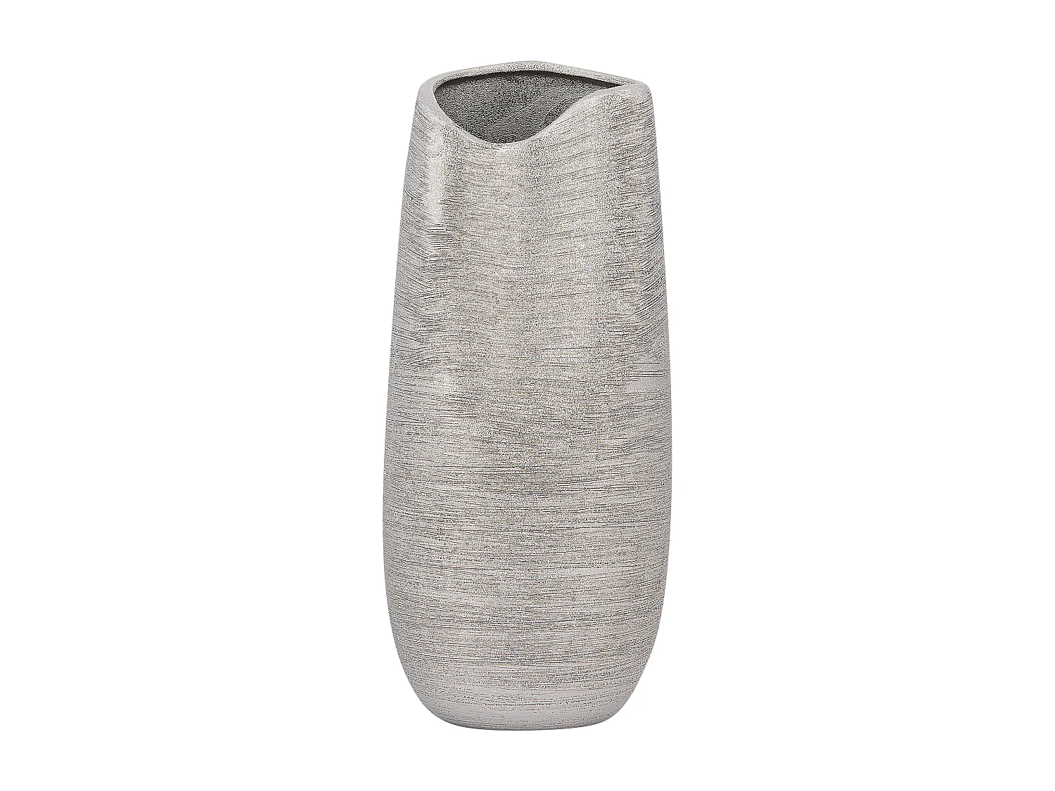 Vase décoratif DERBE Grès 32 cm Argenté