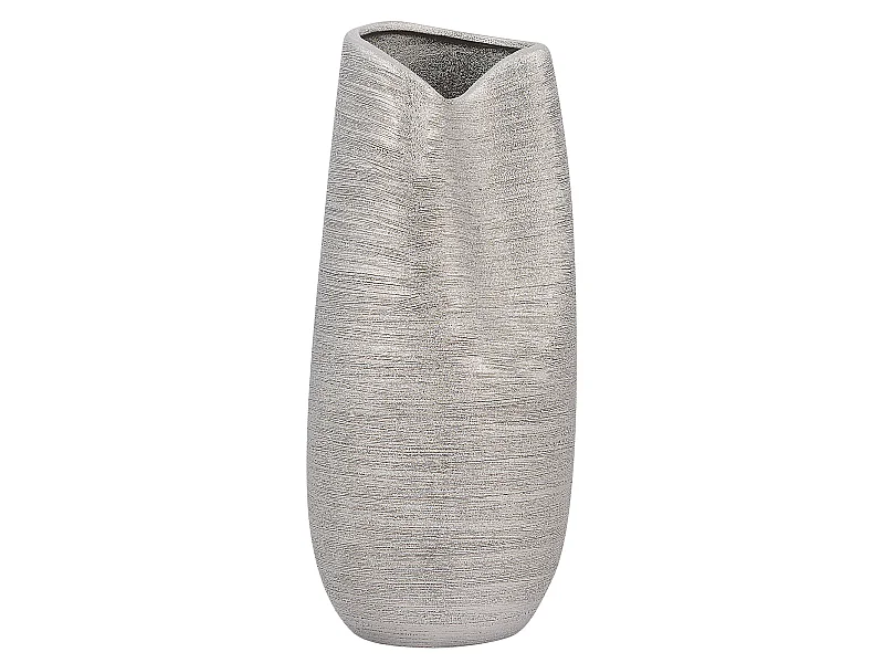 Vase décoratif DERBE Grès 32 cm Argenté