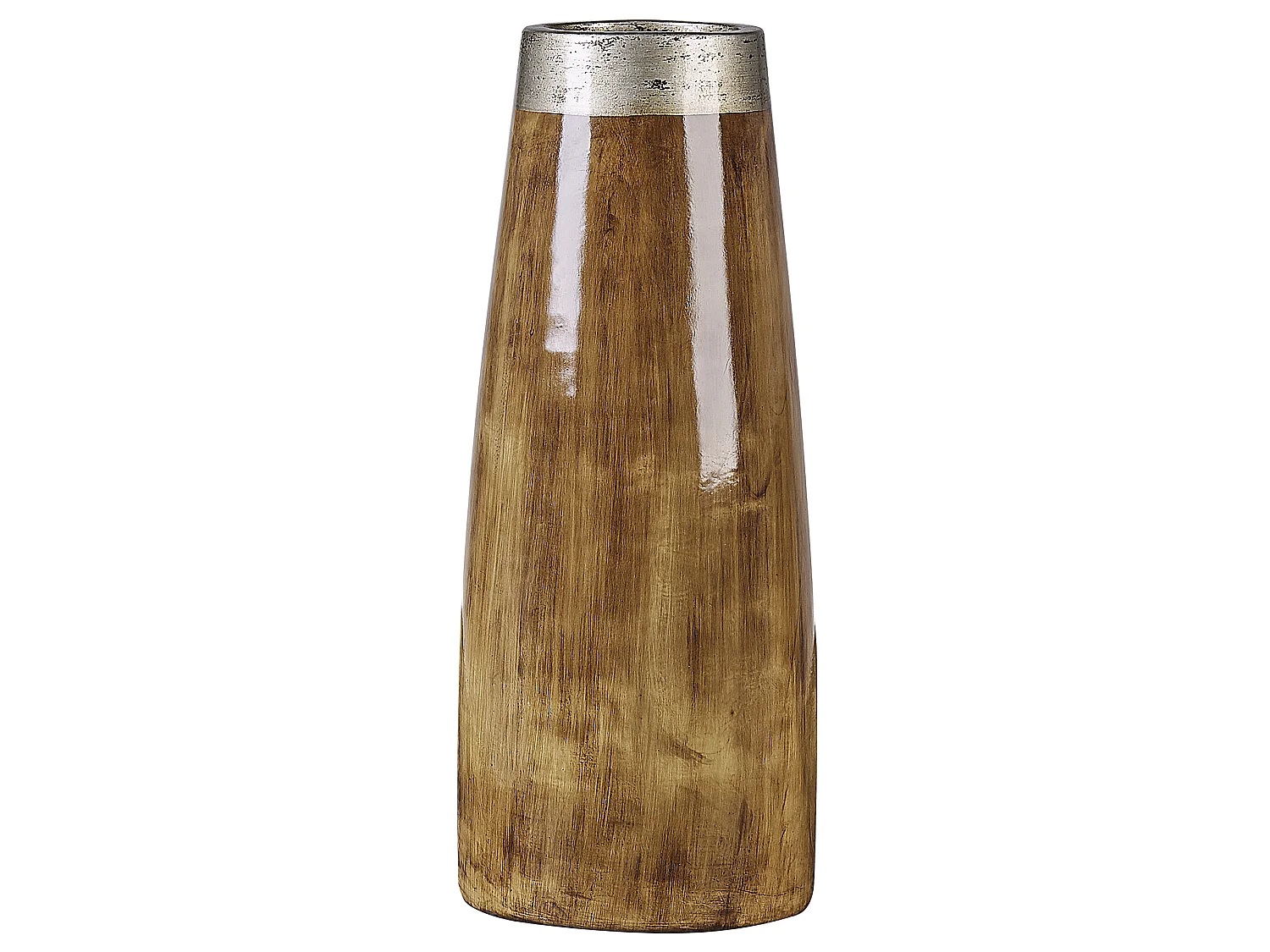 Jarrón decorativo CYRENE Cerámica 50 cm Marrón oscuro