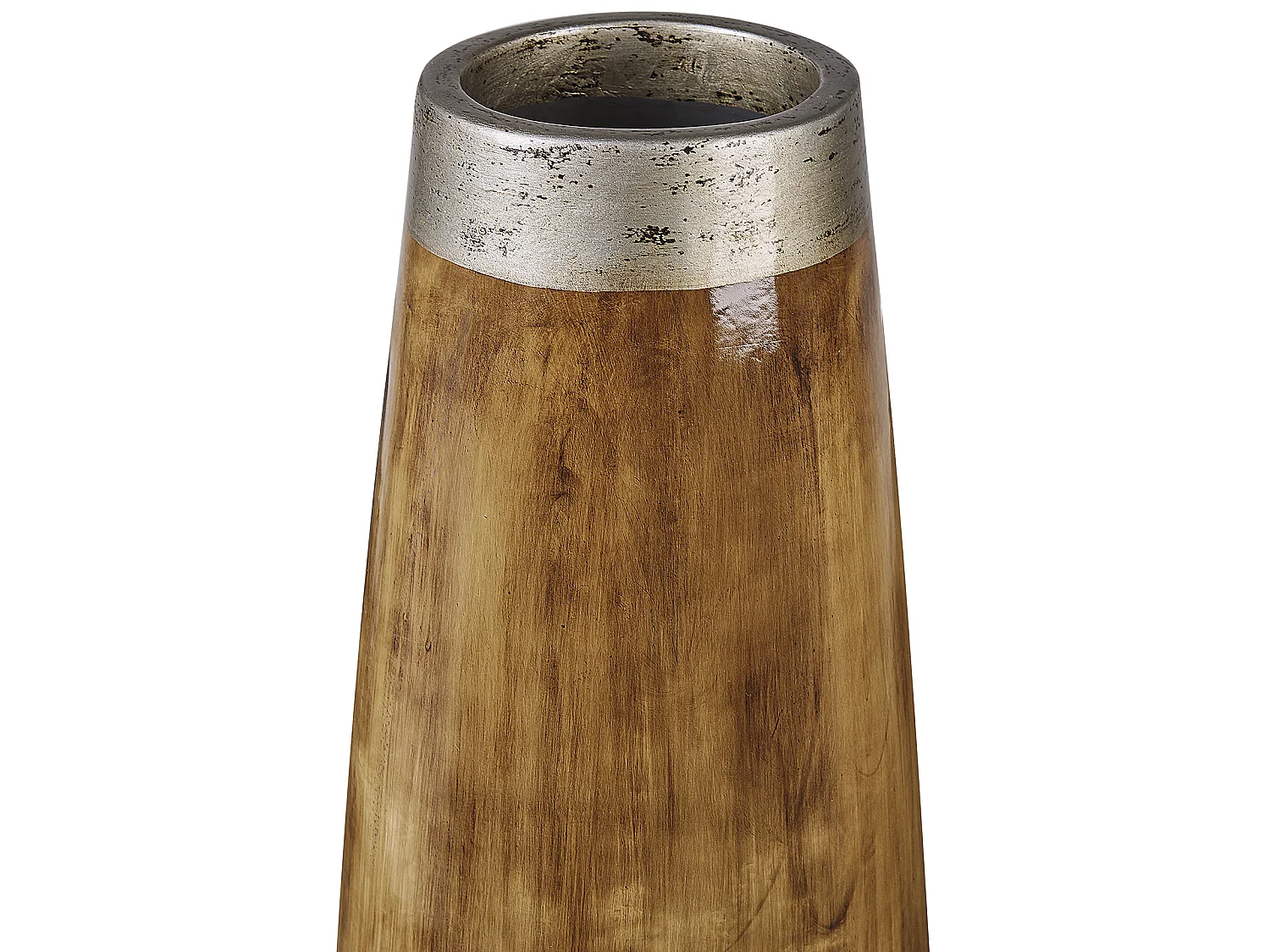 Jarrón decorativo CYRENE Cerámica 50 cm Marrón oscuro