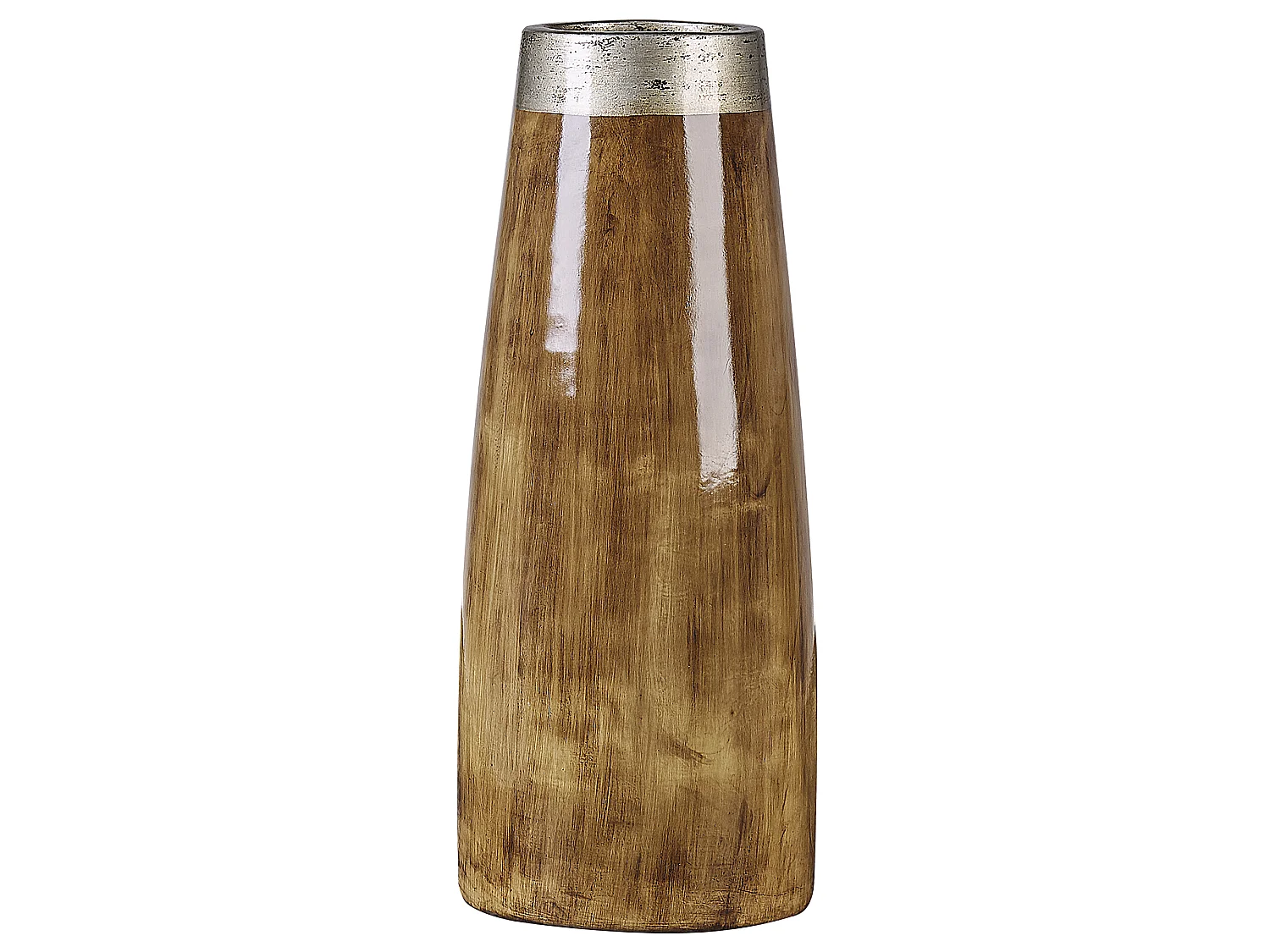 Vaso decorativo CYRENE Ceramica 50 cm Marrone scuro