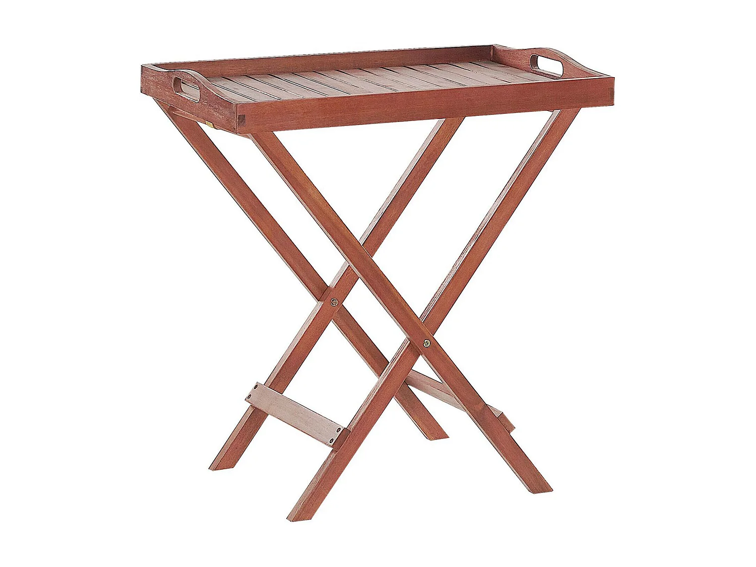 Outdoor Beistelltisch TOSCANA Akazienholz Dunkelbraun