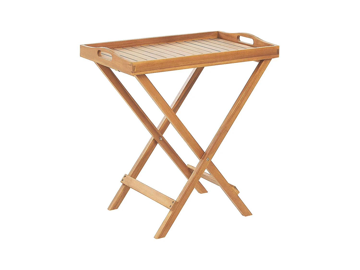 Table d'appoint pour le jardin JAVA Acacia Marron clair Pliant