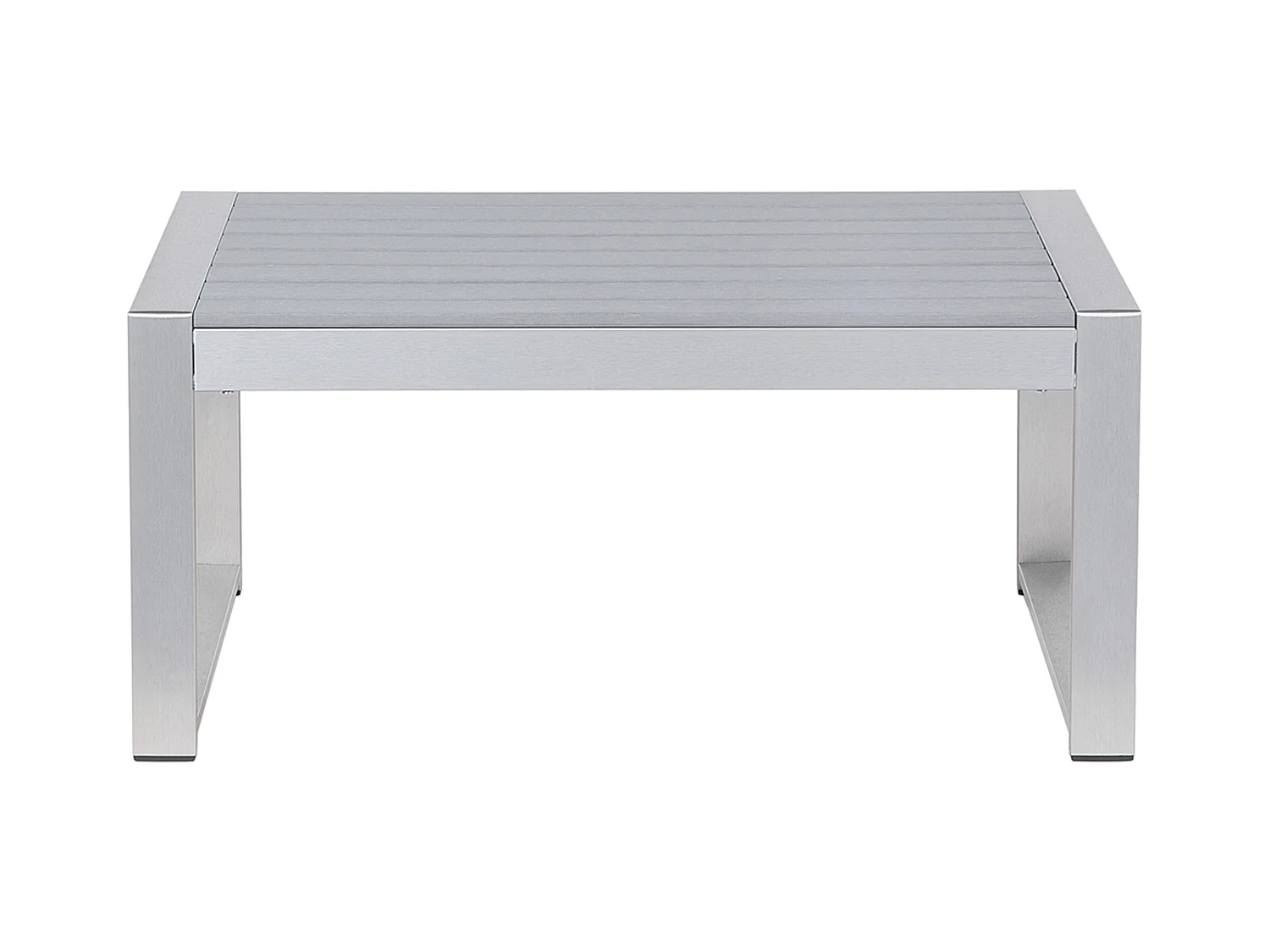 Table basse de jardin SALERNO Métal Gris clair