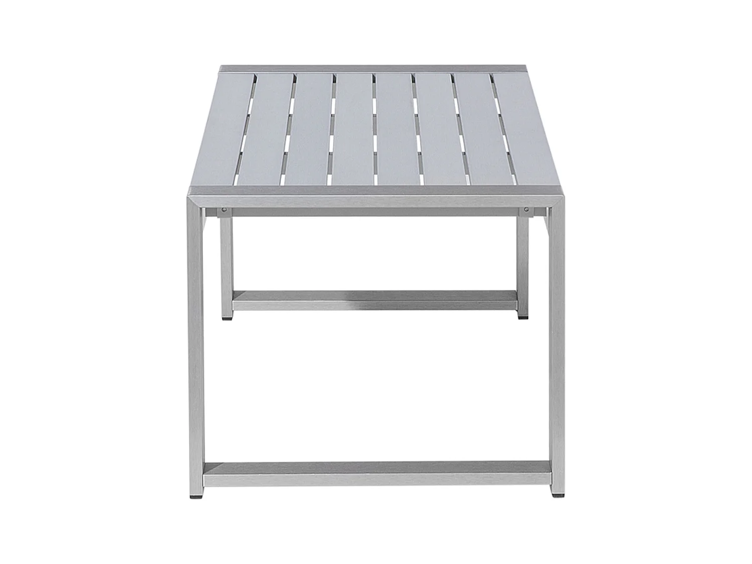 Table basse de jardin SALERNO Métal Gris clair