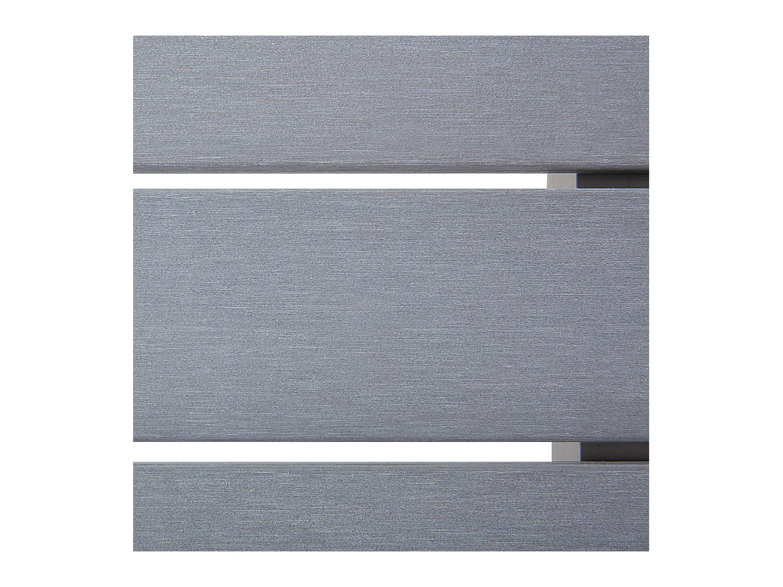 Table basse de jardin SALERNO Métal Gris clair