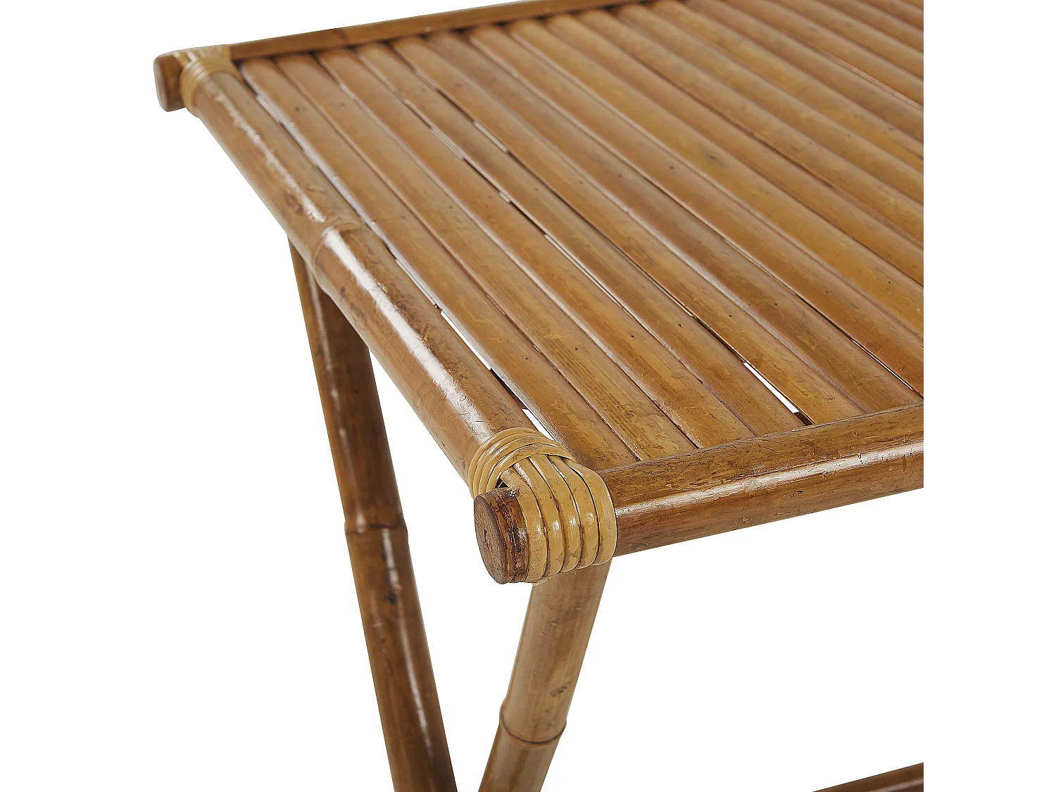 Mesa bistrô MOLISE Madeira de bambu Castanho Dobrável