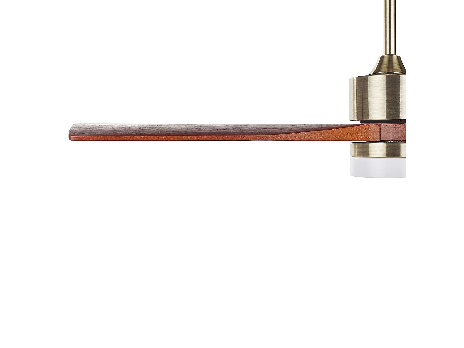Ventilateur de plafond avec lampe ARUWIMI Avec télécommande Laiton