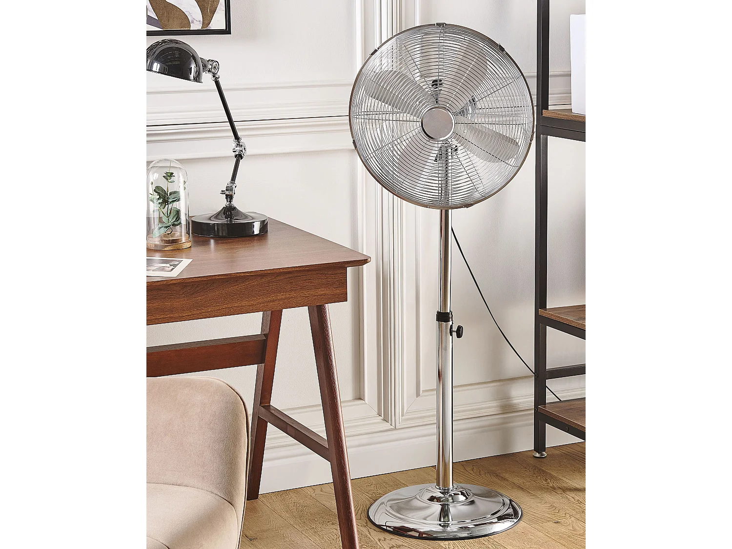 Ventilateur sur pied TRENT Argenté