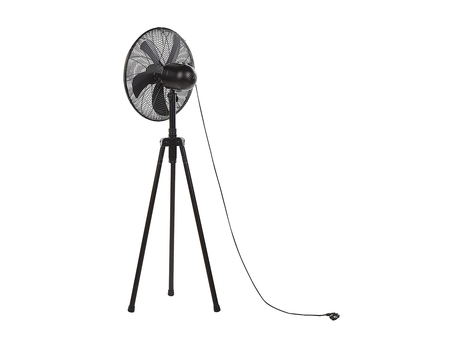 Ventilateur sur pied en métal noir TWEED