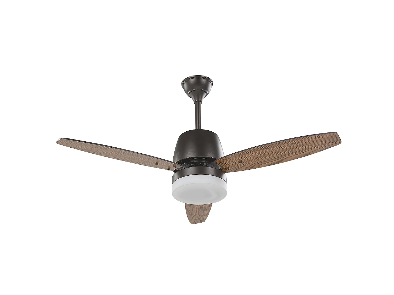 Ventilateur de plafond avec lampe MLAVA Avec télécommande Marron