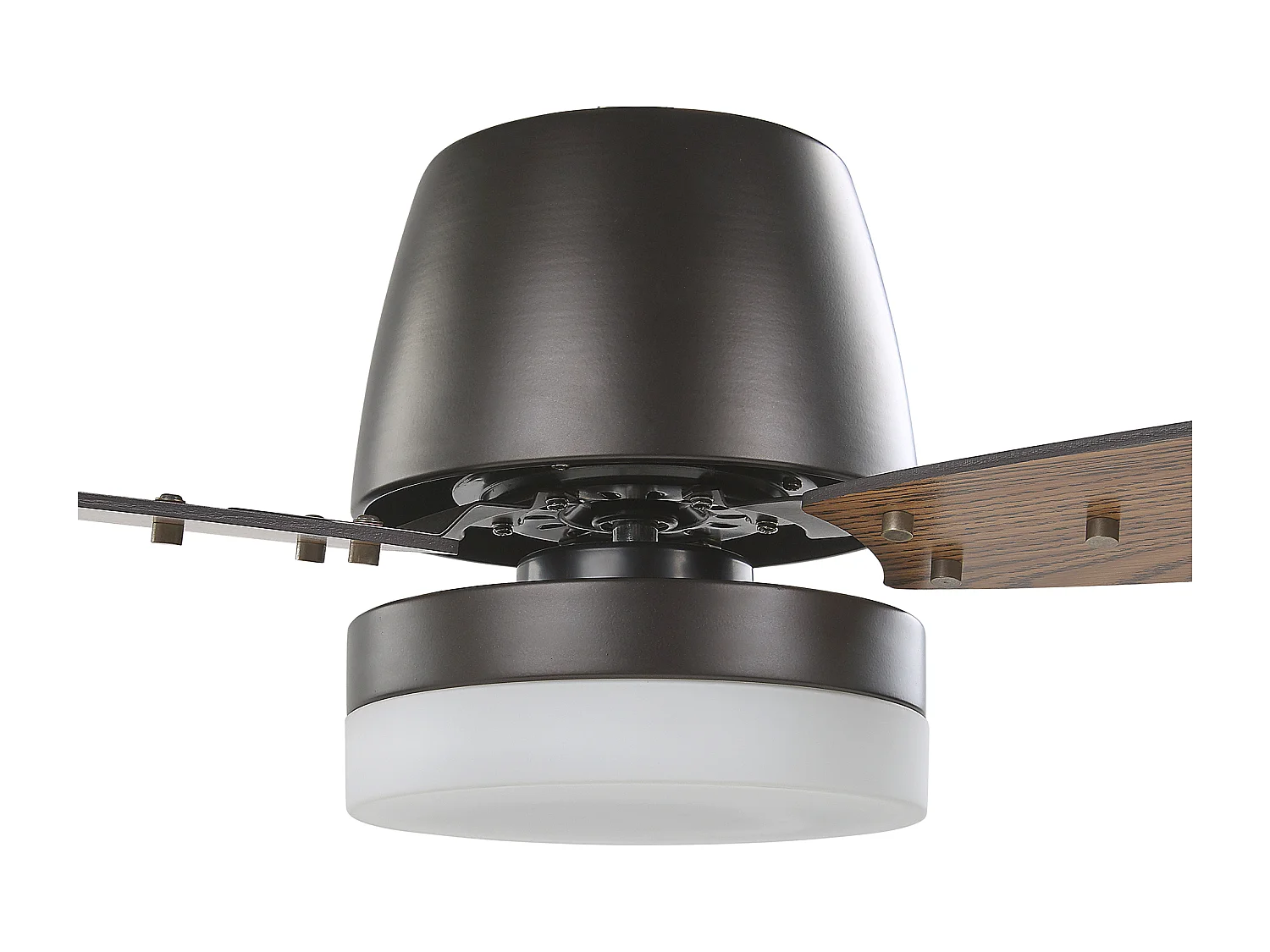 Ventilateur de plafond avec lampe MLAVA Avec télécommande Marron