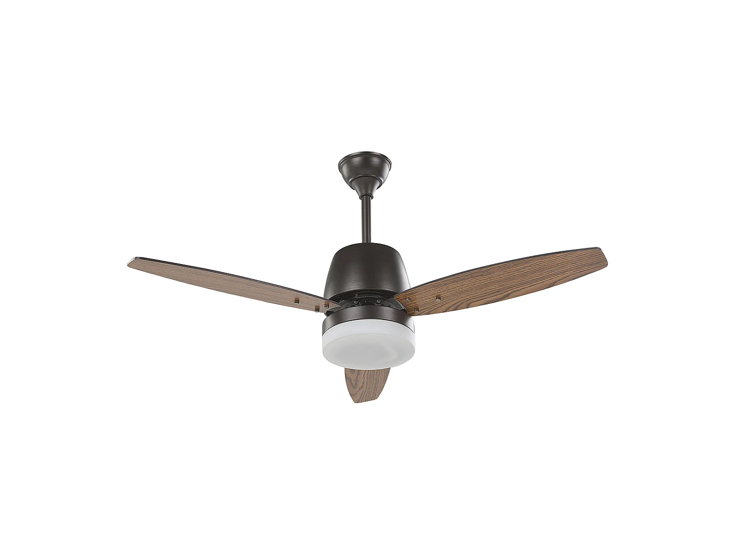 Ventilateur de plafond avec lampe MLAVA Avec télécommande Marron
