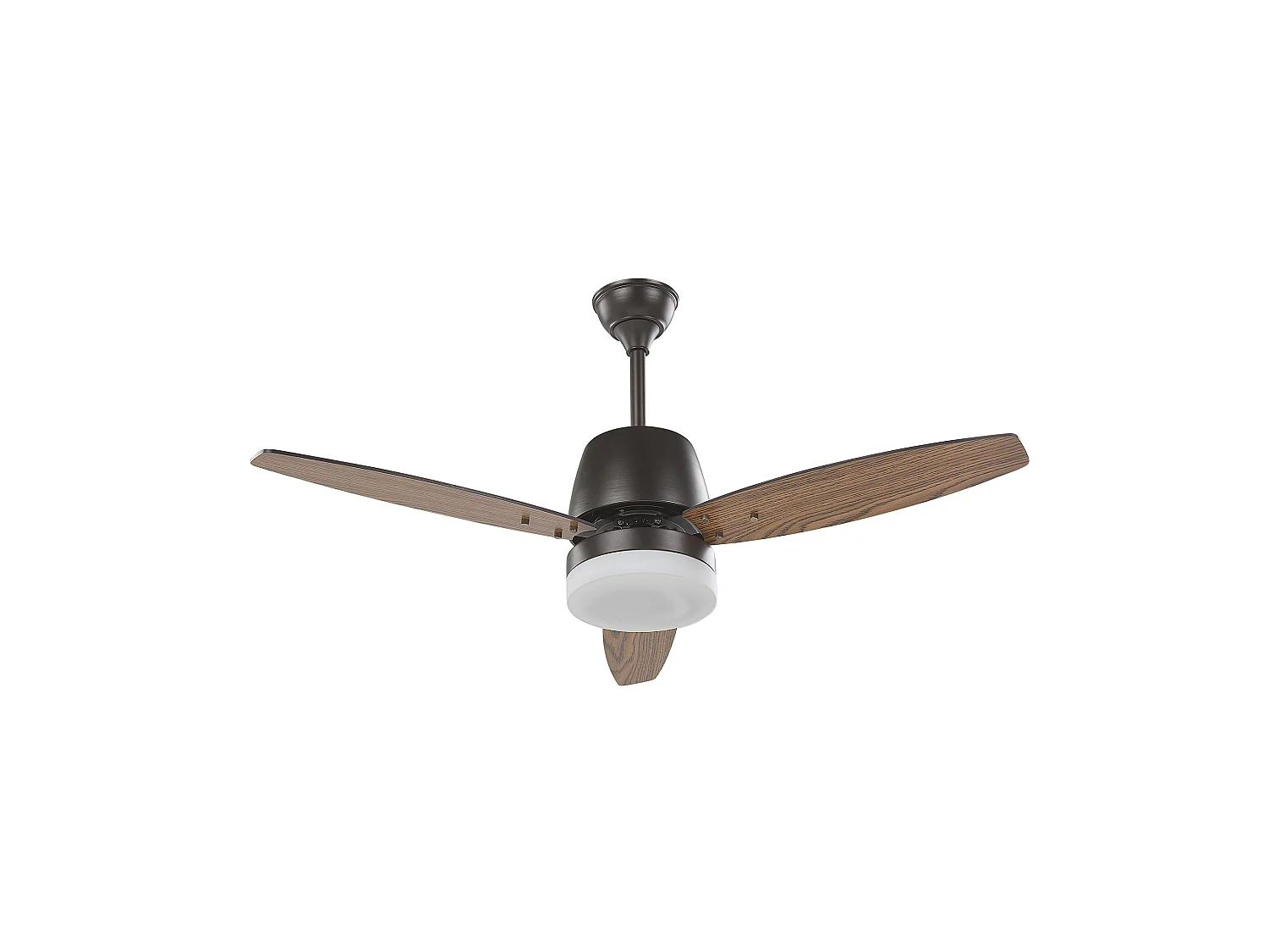 Ventilateur de plafond avec lampe MLAVA Avec télécommande LED Marron