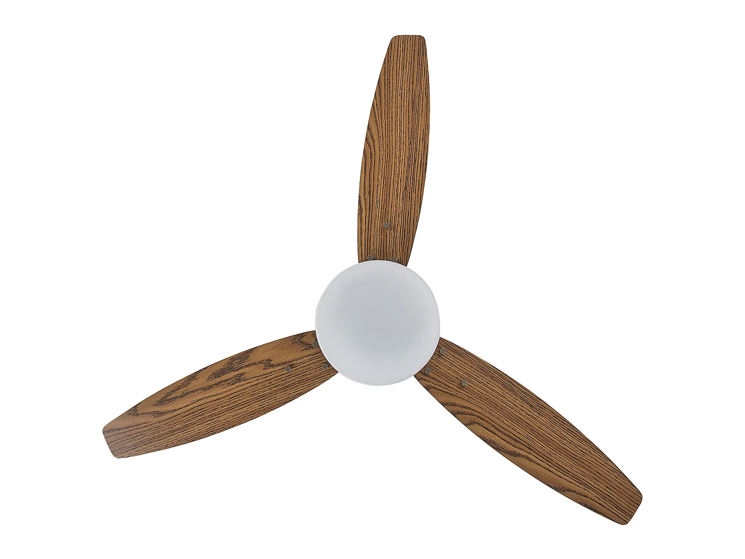 Ventilateur de plafond avec lampe MLAVA Avec télécommande LED Marron