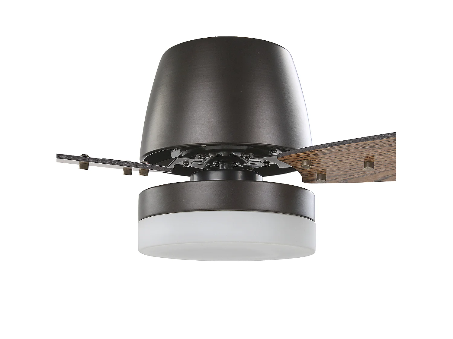 Ventilateur de plafond avec lampe MLAVA Avec télécommande LED Marron