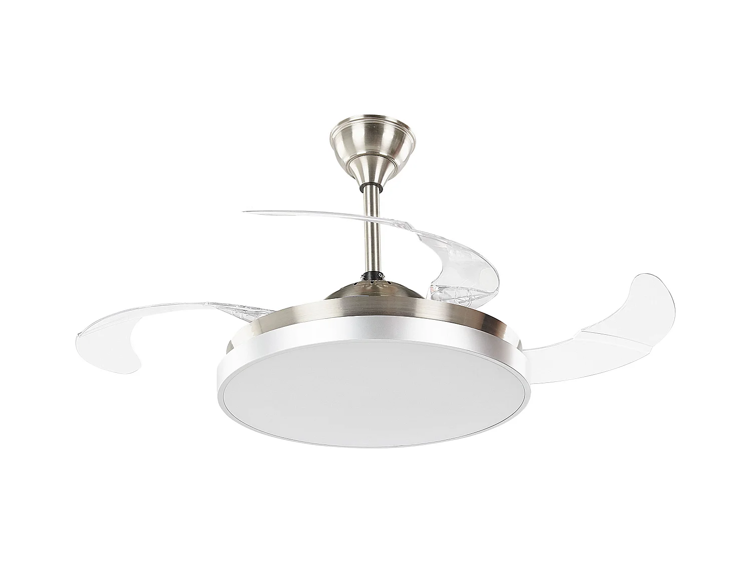 Ventilateur de plafond avec lampe IBAR Avec télécommande Transparent
