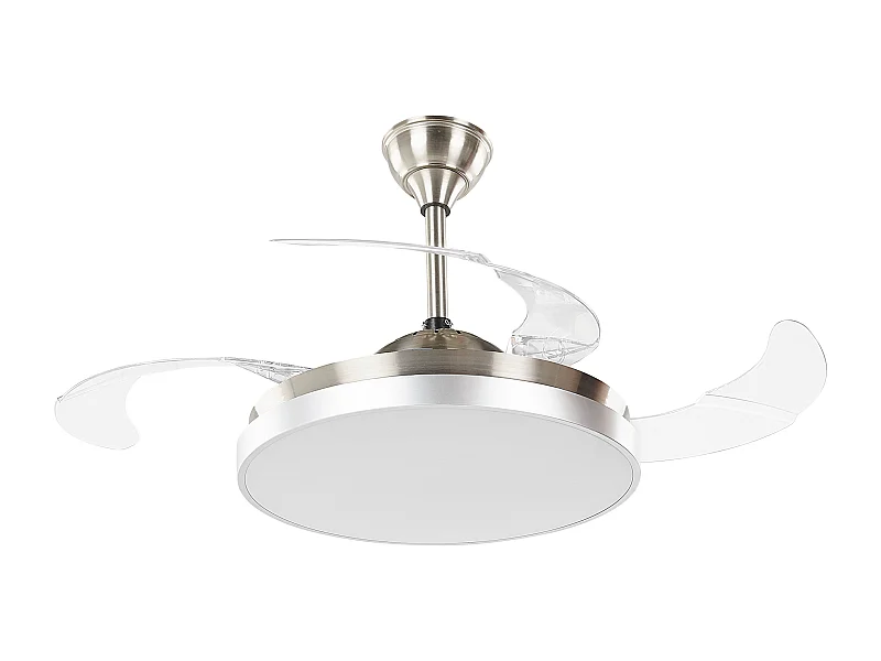 Plafondventilator met verlichting IBAR Met afstandsbediening Transparant