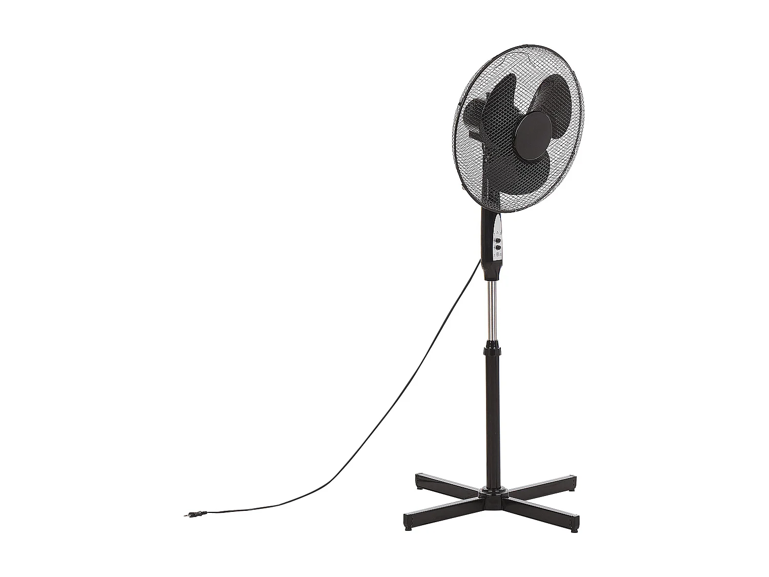 Ventilateur sur pied en métal noir SPAY