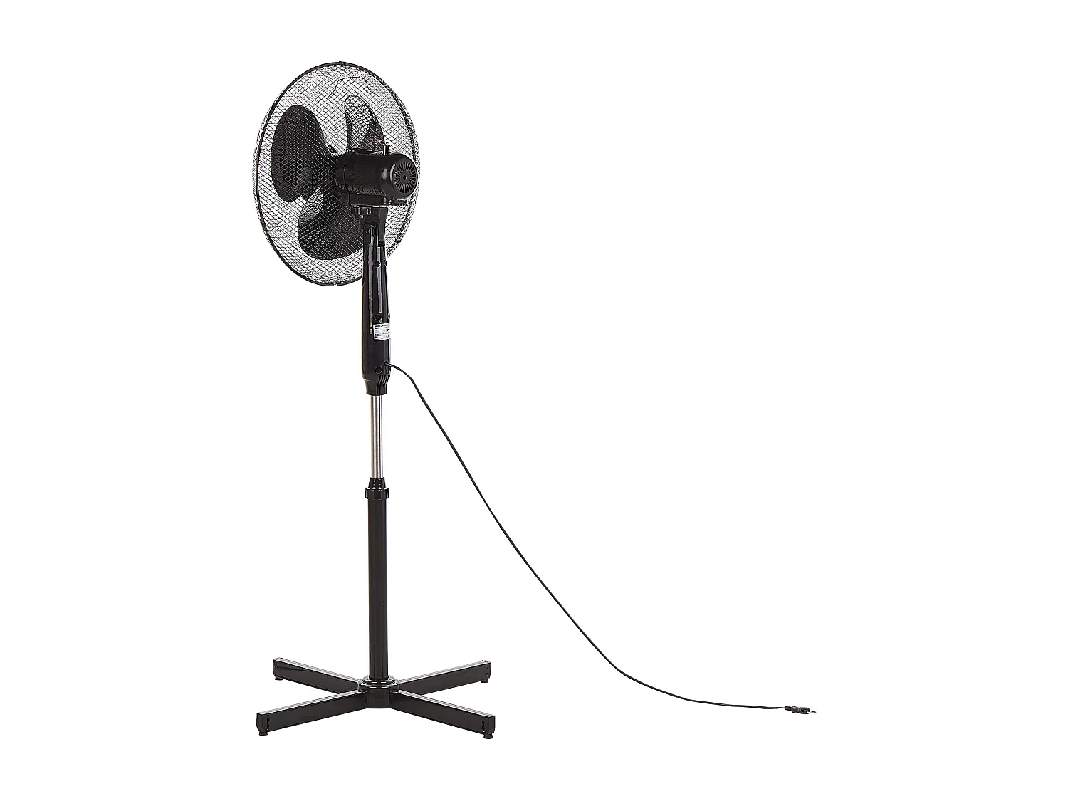 Ventilateur sur pied en métal noir SPAY