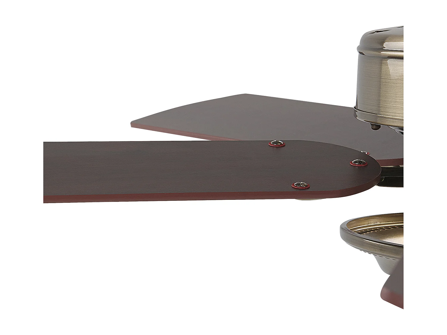 Ventilateur de plafond avec lampe BEGEJ Avec télécommande LED Marron foncé