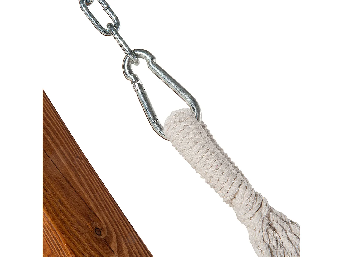 Cama de rede TREVISO Algodão Castanho