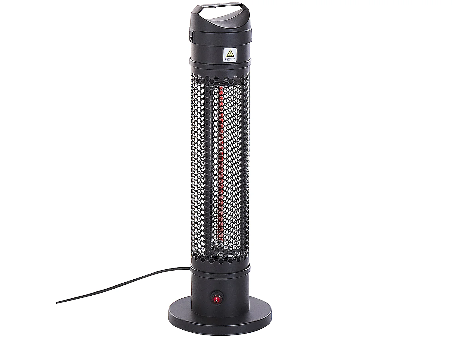 Chauffage de terrasse infrarouge autoportant KRAKATOA 1000 W Noir