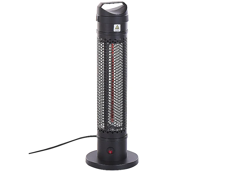 Chauffage de terrasse infrarouge autoportant KRAKATOA 1000 W Noir